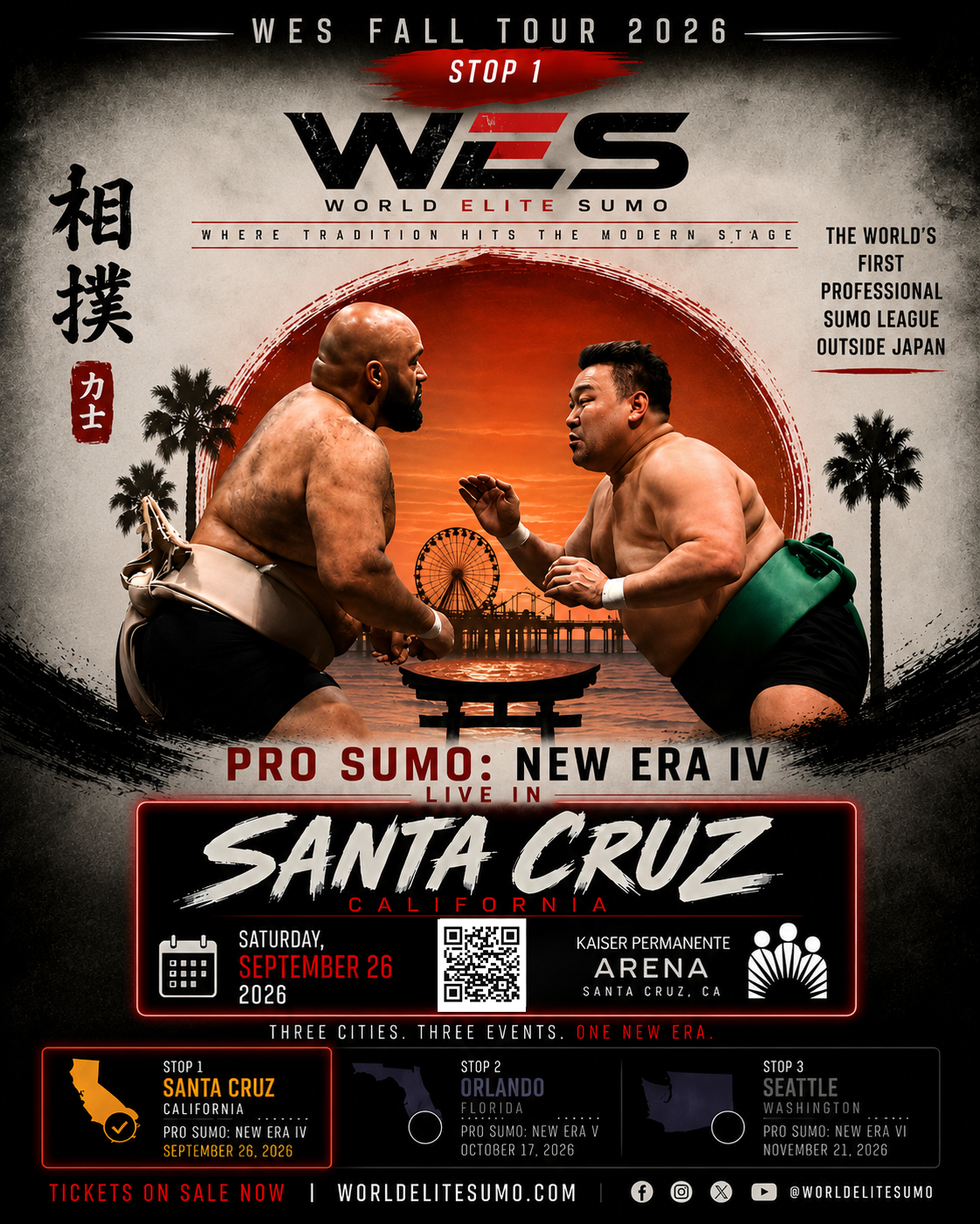 Home Santa Cruz California — World Elite Sumo Fall Tour 2026